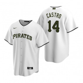 Men's Pittsburgh Pirates Rodolfo Castro Nike White Replica Alternate Jersey