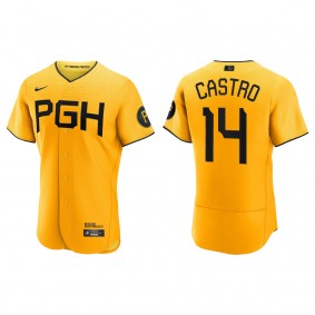 Rodolfo Castro Pittsburgh Pirates Gold 2023 City Connect Authentic Jersey