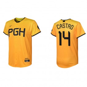 Rodolfo Castro Youth Pittsburgh Pirates Gold 2023 City Connect Jersey