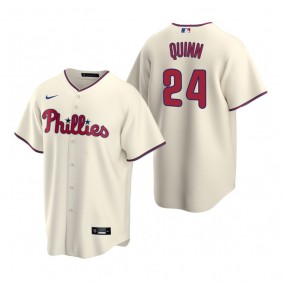 Men's Philadelphia Phillies Roman Quinn Nike Cream Replica Alternate Jersey