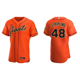 Ross Stripling Men's San Francisco Giants Nike Orange Alternate Authentic Jersey