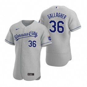 Men's Kansas City Royals Cam Gallagher Nike Gray Authentic Road Jersey