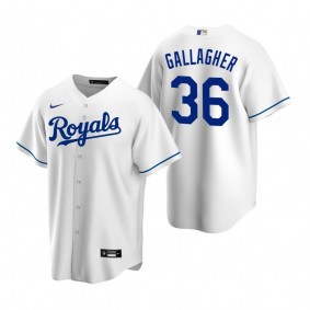 Kansas City Royals Cam Gallagher Nike White Replica Home Jersey