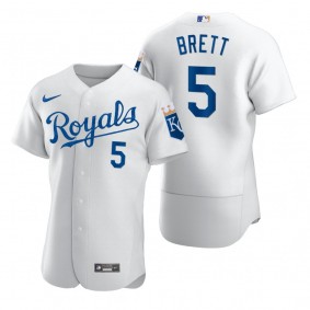 Kansas City Royals George Brett Nike White 2020 Authentic Jersey