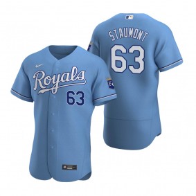 Men's Kansas City Royals Josh Staumont Nike Light Blue Authentic Alternate Jersey