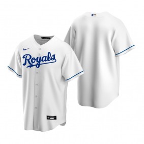 Men's Kansas City Royals Nike White Replica Home Jersey