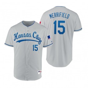 Royals Whit Merrifield Gray 1969 Turn Back the Clock Authentic Jersey