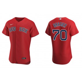 Men's Boston Red Sox Ryan Brasier Red Authentic Alternate Jersey