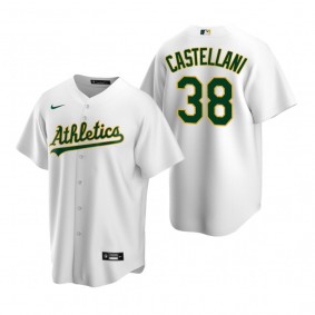 Oakland Athletics Ryan Castellani White Replica Home Jersey