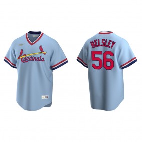 Ryan Helsley Men's St. Louis Cardinals Light Blue Road Cooperstown Collection Player Jersey