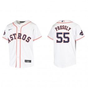 Ryan Pressly Youth Houston Astros White 2022 World Series Champions Home Replica Jersey