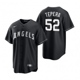 Los Angeles Angels Ryan Tepera Nike Black White Replica Official Jersey