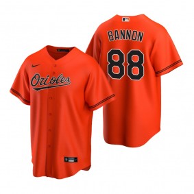 Baltimore Orioles Rylan Bannon Nike Orange Replica Alternate Jersey