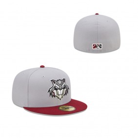 Men's Sacramento River Cats Gray Red Marvel x Minor League 59FIFTY Fitted Hat
