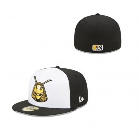 Men's Salt Lake Bees White Black Marvel x Minor League 59FIFTY Fitted Hat