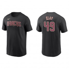 Sam Clay Men's Arizona Diamondbacks David Peralta Nike Black Name & Number T-Shirt