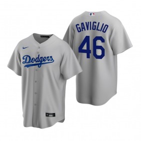Men's Los Angeles Dodgers Sam Gaviglio Nike Gray Replica Alternate Jersey
