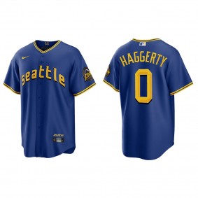 Sam Haggerty Seattle Mariners Royal 2023 City Connect Replica Jersey