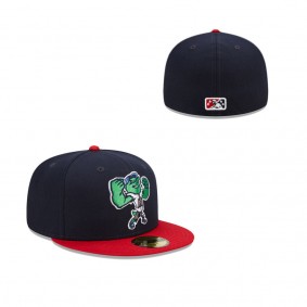 Men's San Antonio Missions Navy Red Marvel x Minor League 59FIFTY Fitted Hat