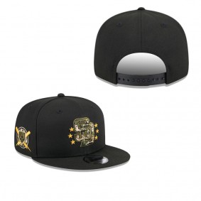 Men's San Diego Padres Black 2024 Armed Forces Day 9FIFTY Snapback Hat