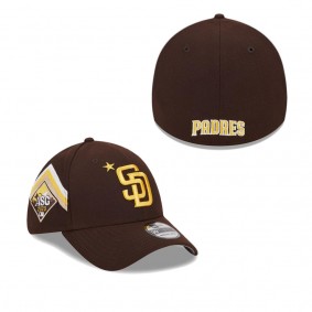 Men's San Diego Padres Brown 2023 MLB All-Star Game Workout 39THIRTY Flex Fit Hat