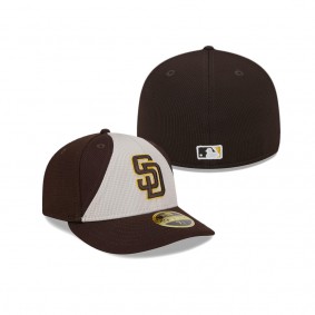 Men's San Diego Padres Brown 2024 Batting Practice Low Profile 59FIFTY Fitted Hat