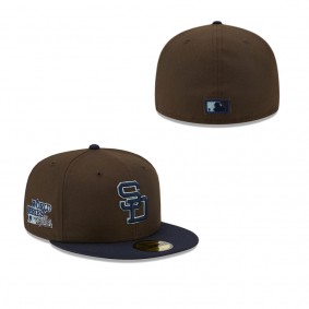 Men's San Diego Padres Brown Navy Walnut 9FIFTY Fitted Hat