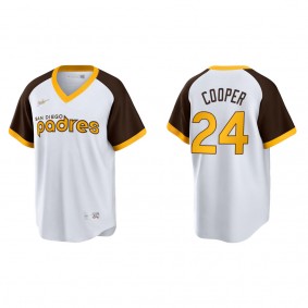 Men's San Diego Padres Garrett Cooper White Cooperstown Collection Home Jersey