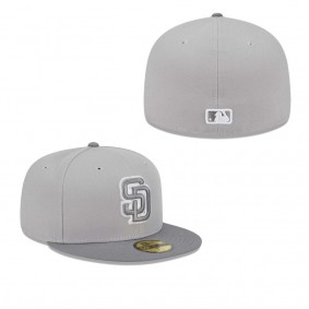 Men's San Diego Padres Gray Green Undervisor 59FIFTY Fitted Hat