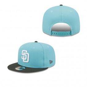 Men's San Diego Padres Light Blue Charcoal Color Pack Two-Tone 9FIFTY Snapback Hat
