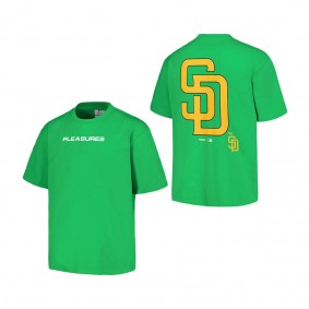 Men's San Diego Padres PLEASURES Green Ballpark T-Shirt
