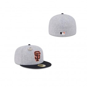 Men's San Francisco Giants 70th Anniversary Gray 59FIFTY Fitted Hat
