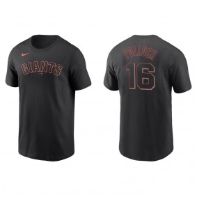 Men's San Francisco Giants A.J. Pollock Black Name Number T-Shirt