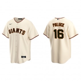 Men's San Francisco Giants A.J. Pollock Cream Replica Home Jersey