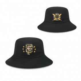 Men's San Francisco Giants Black 2024 Armed Forces Day Bucket Hat