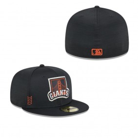 Men's San Francisco Giants Black 2024 Clubhouse 59FIFTY Fitted Hat