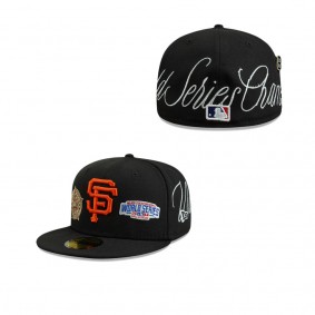Men's San Francisco Giants Black Historic World Series Champions 59FIFTY Fitted Hat