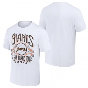 Men's San Francisco Giants Darius Rucker Collection by Fanatics White Distressed Rock T-Shirt