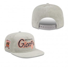 Men's San Francisco Giants Gray Corduroy Golfer Adjustable Hat