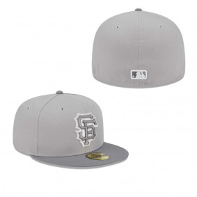 Men's San Francisco Giants Gray Green Undervisor 59FIFTY Fitted Hat