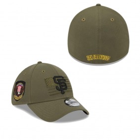 Men's San Francisco Giants Green 2023 Armed Forces Day 39THIRTY Flex Hat