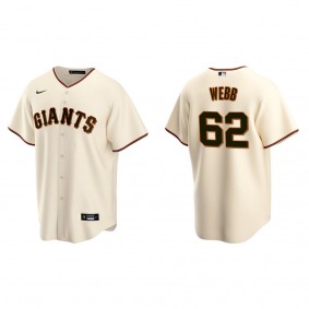 Men's San Francisco Giants Logan Webb Cream Replica Home Jersey