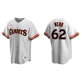 Men's San Francisco Giants Logan Webb White Cooperstown Collection Home Jersey