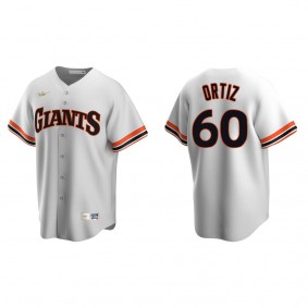 Men's San Francisco Giants Luis Ortiz White Cooperstown Collection Home Jersey