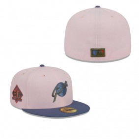 Men's San Francisco Giants Pink Blue Olive Undervisor 59FIFTY Fitted Hat