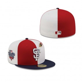 San Francisco Giants Pinwheel Americana Red 59FIFTY Fitted Hat