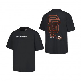 Men's San Francisco Giants PLEASURES Black Ballpark T-Shirt