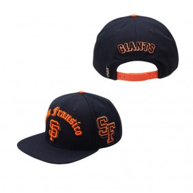 Men's San Francisco Giants Pro Standard Black 2012 World Series Old English Snapback Hat
