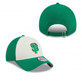 Men's San Francisco Giants White Green 2024 St. Patrick's Day 9TWENTY Adjustable Hat
