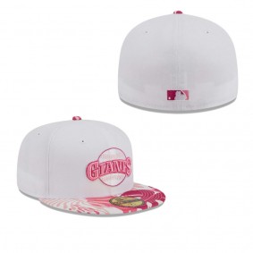 Men's San Francisco Giants White Pink Flamingo 59FIFTY Fitted Hat